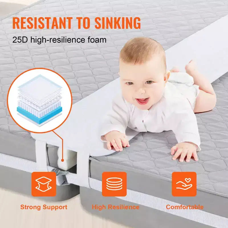 Pont de lit VEVOR, kit convertisseur de lit king-size, remplisseur d'espace pour lit king-size ajustable, connecteur de matelas, remplisseur d'espace de matelas