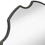 Miroir mural rond festonné Uttermost Dayton 34 x 34 Bronze