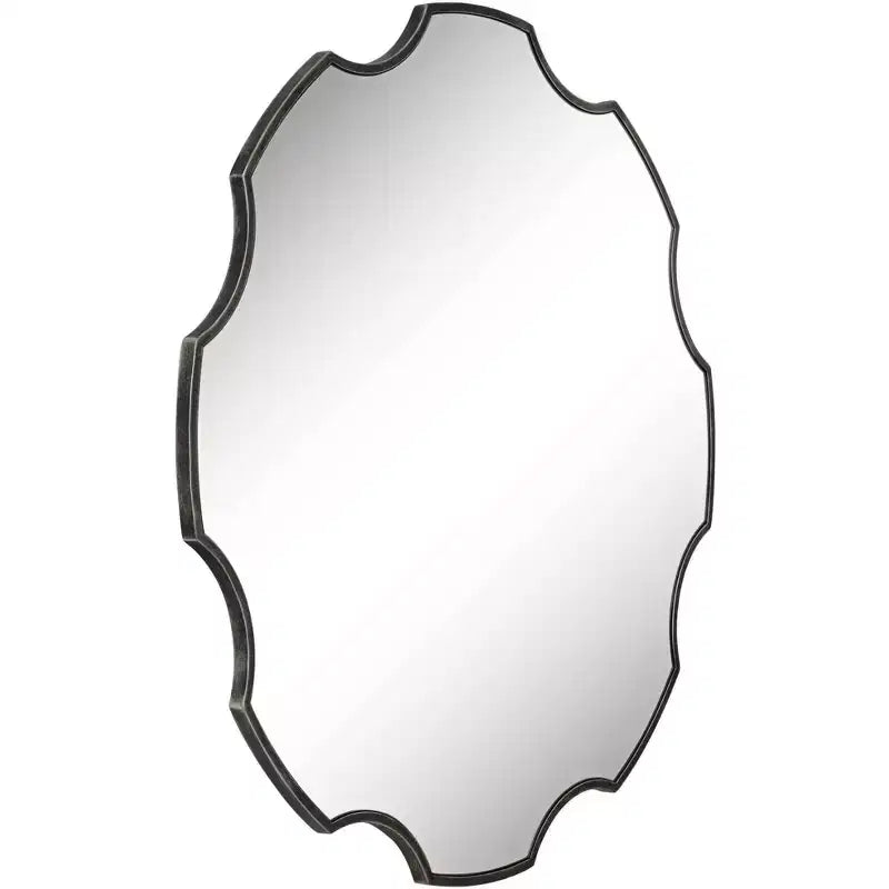 Miroir mural rond festonné Uttermost Dayton 34 x 34 Bronze