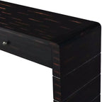 Table d'entrée en bois avec 2 tiroirs, Consoles rustiques de style fermier pour entrée