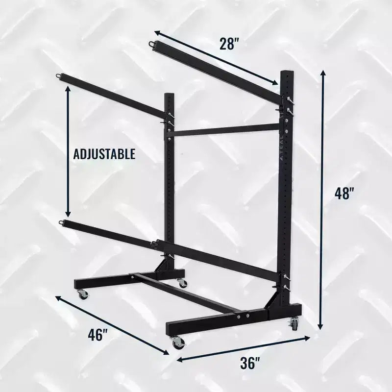 Triangle sarcelle G-Watersport 2 niveaux avec roulettes | Recto simple | Noir