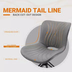Lot de 4 chaises de salle à manger pivotantes rembourrées Vatros style moderne milieu de siècle