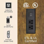 Cadre de lit AMERLIFE avec tête de lit bibliothèque LED, lit de rangement en bois avec 4 tiroirs, station de charge