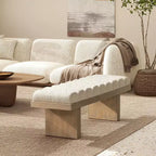 Banc d'appoint moderne Spenser 52 en bois et tissu de Christopher Knight Home