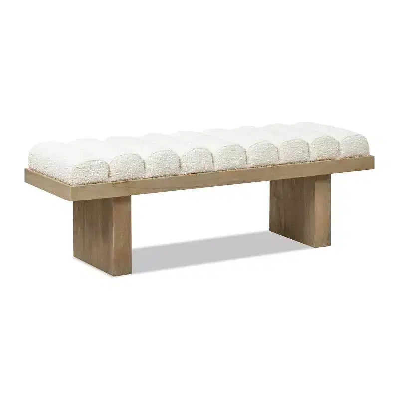 Banc d'appoint moderne Spenser 52 en bois et tissu de Christopher Knight Home