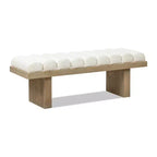 Banc d'appoint moderne Spenser 52 en bois et tissu de Christopher Knight Home