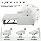 Causeuse-lit Whisen 57,48 avec oreillers et port USB