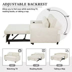 Causeuse-lit Whisen 57,48 avec oreillers et port USB