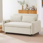 Whisen 57.48 Sleeper Loveseat with Pillows & USB Port