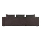 Canapé d'angle en forme de L Whisen 93,7 po avec rangement en bois