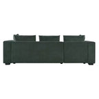 Canapé d'angle en forme de L Whisen 93,7 po avec rangement en bois