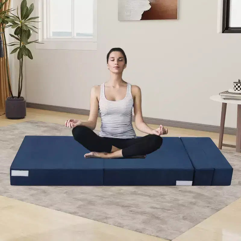 Canapé, canapé-lit pliant, canapé-lit pliable avec oreiller, matelas de canapé pliant convertible, futon de sol pour salon/chambre à coucher