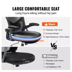 Chaise de bureau VEVOR avec support lombaire réglable, chaise de bureau ergonomique à dossier haut avec appui-tête réglable, dossier de chaise de bureau ergonomique