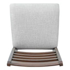 Lot de 2/4 chaises de salle à manger de ferme, chaises de salle à manger rembourrées, chaises sans accoudoirs avec dossier haut en échelle, naturel/marron+beige-ModernLuxe
