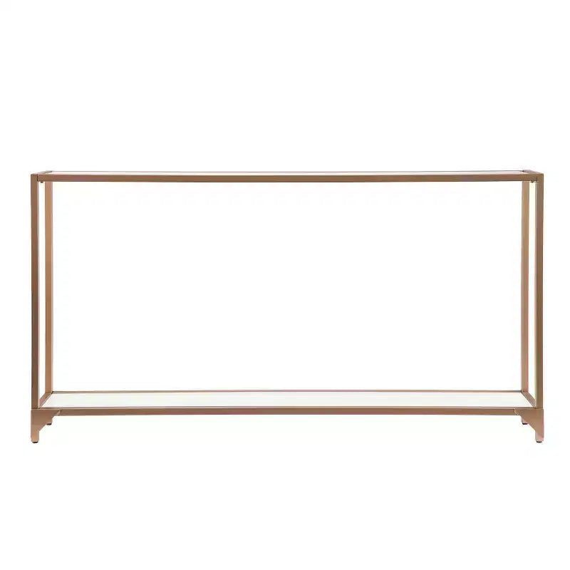 Bergen Narrow Console Table - Gold - SEI