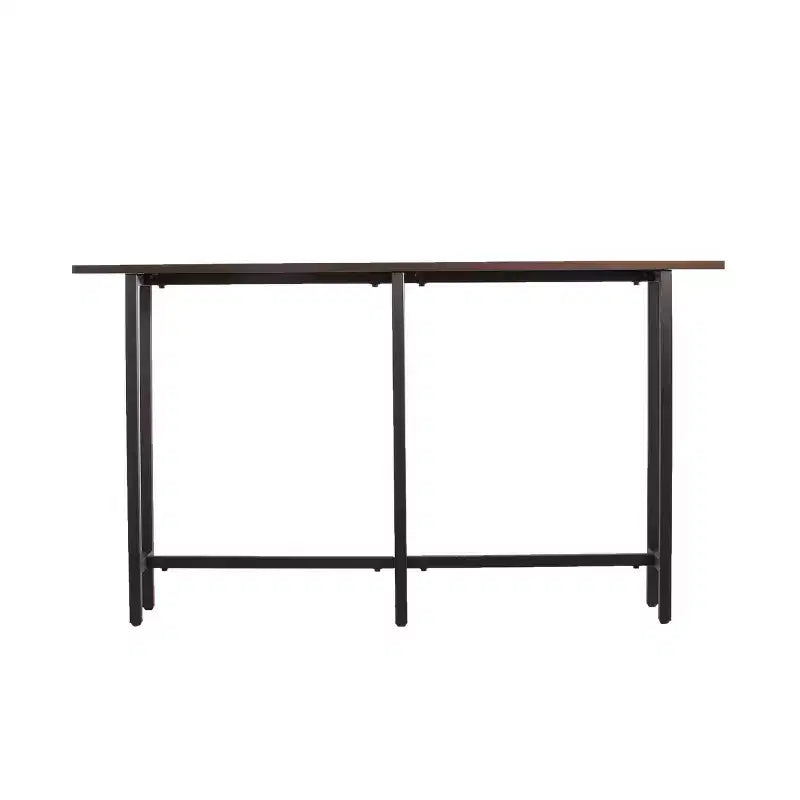Hendry Long Narrow Console Table - Black - SEI