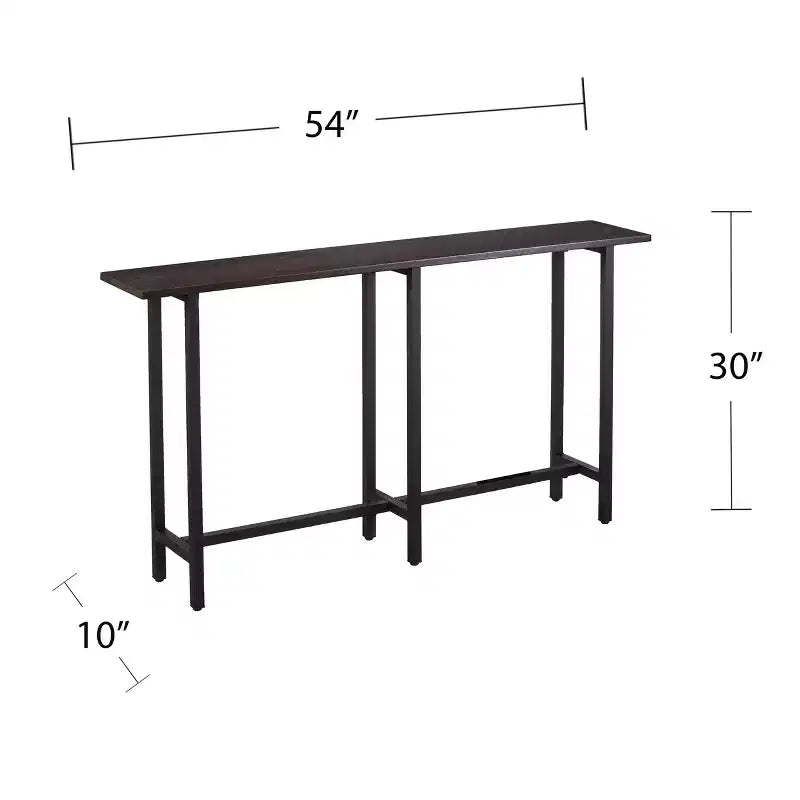 Console étroite Hendry - Noir - SEI