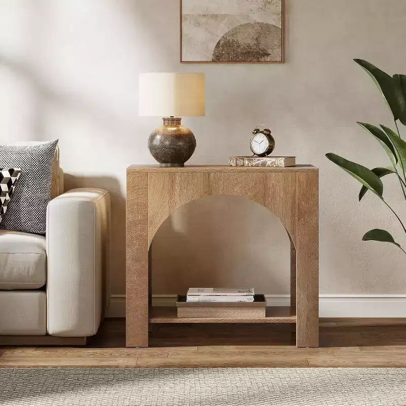 Table d'appoint avec rangement Lantine Farmhouse