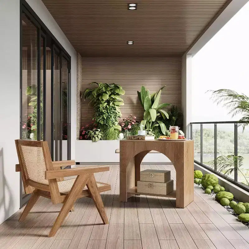 Table d'appoint avec rangement Lantine Farmhouse