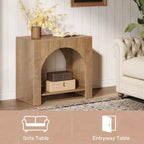 Table d'appoint avec rangement Lantine Farmhouse