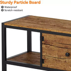 Meuble TV jusqu'à 75 pouces, Meuble TV avec rangement et pieds réglables, Console TV