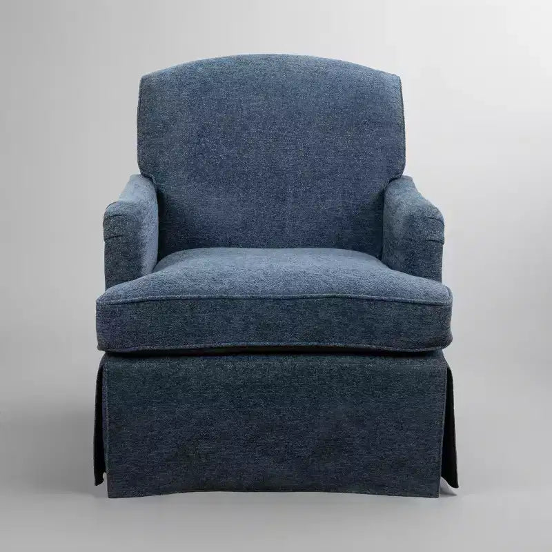 Art Leon Traditional Fabric Upholstered Swivel Accent Chair, Armchair with Wood Frame