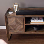 Meuble console multimédia en bois recyclé Astorland - Marron - SEI