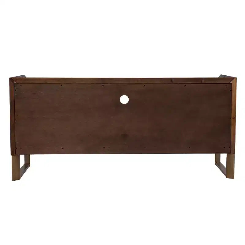 Meuble console multimédia en bois recyclé Astorland - Marron - SEI