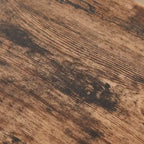 Ensemble de 3 tables basses VECELO avec tiroirs de rangement, ensemble de tables d'appoint pour salon ou bureau, cadre métallique industriel, marron