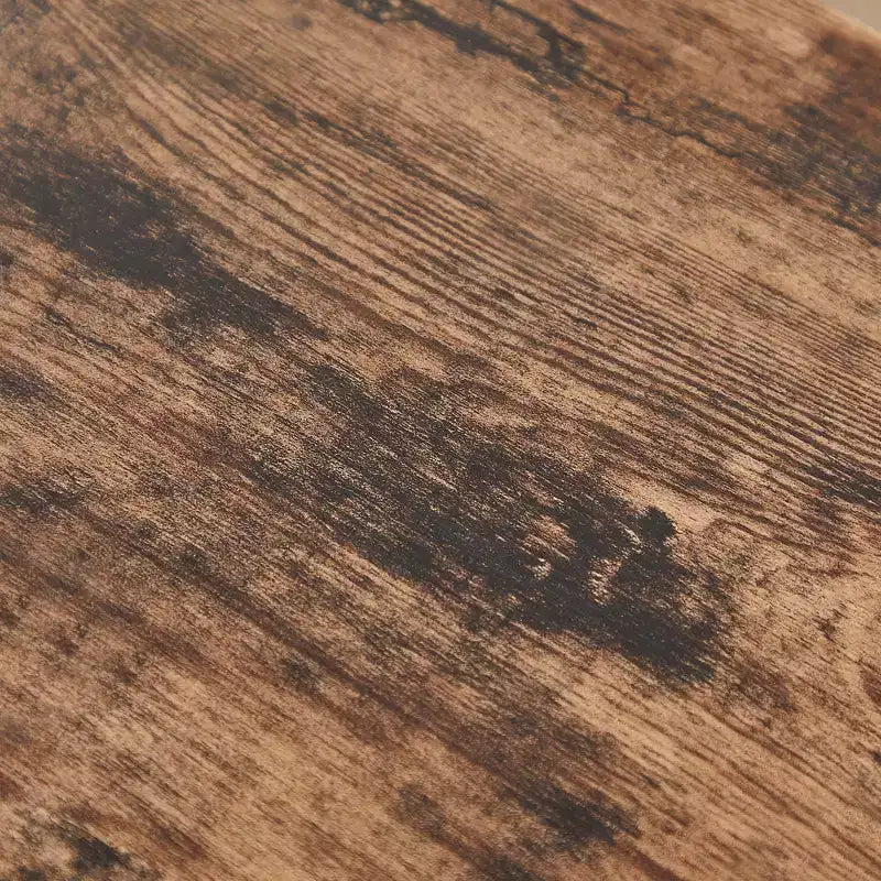 Ensemble de 3 tables basses VECELO avec tiroirs de rangement, ensemble de tables d'appoint pour salon ou bureau, cadre métallique industriel, marron
