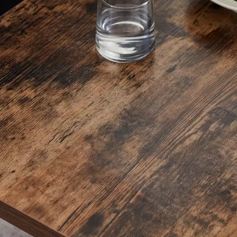 Ensemble de 3 tables basses VECELO avec tiroirs de rangement, ensemble de tables d'appoint pour salon ou bureau, cadre métallique industriel, marron