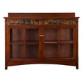 Camino Mission Faux Slate Sideboard And Display Curio - Brown - SEI