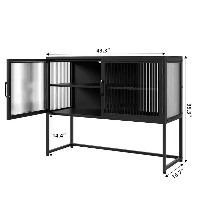 Meuble de rangement transparent, porte vitrée, étagère réglable, simple et élégant, adapté au salon, à la salle à manger, au couloir