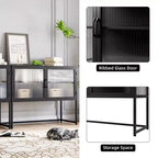 Meuble de rangement transparent, porte vitrée, étagère réglable, simple et élégant, adapté au salon, à la salle à manger, au couloir
