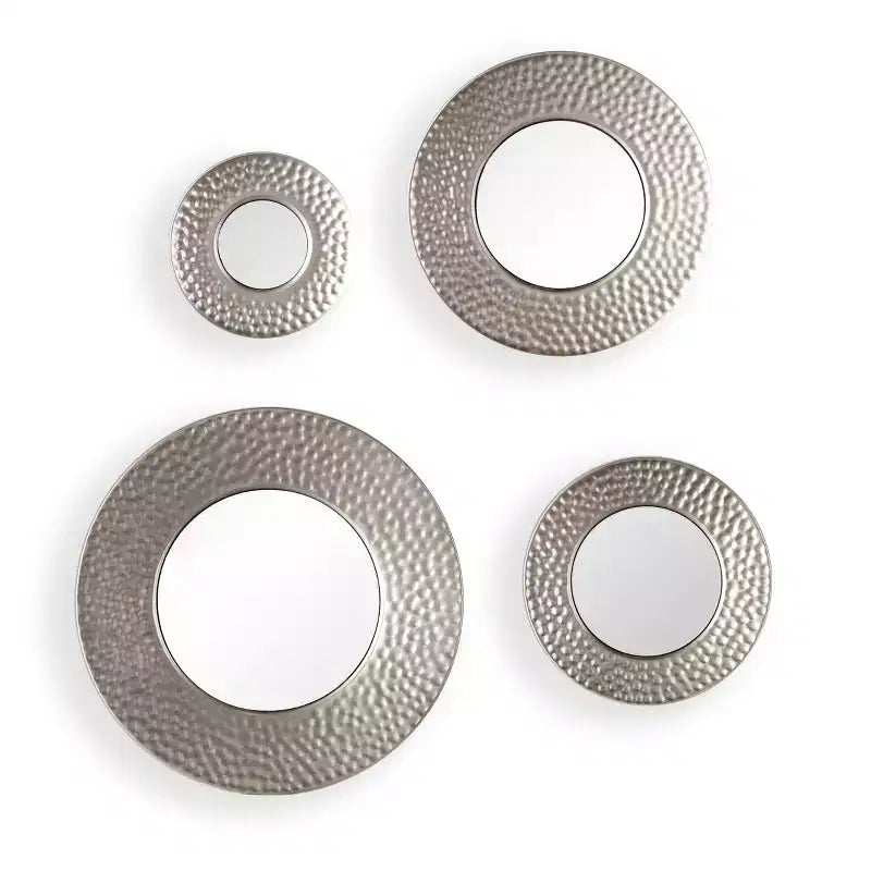 Callari Silver Sphere Wall Mirror 4 Piece - Silver - SEI