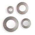 Callari Silver Sphere Wall Mirror 4 Piece - Silver - SEI
