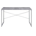HomeRoots 47 Gray and Black Writing Desk