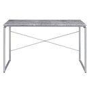 HomeRoots 47 Gray and Black Writing Desk