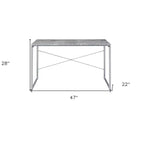 HomeRoots Bureau 47 gris et noir