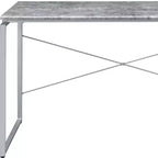 HomeRoots Bureau 47 gris et noir