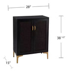 Meuble Bar Deux Portes Rolliston – Noir – SEI