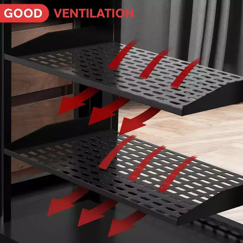 Pyle Plateau pour rack de serveur 1U – Construction métallique robuste (PLRSTN14UX4) – Compatible avec les racks 19 pouces – Lot de 4