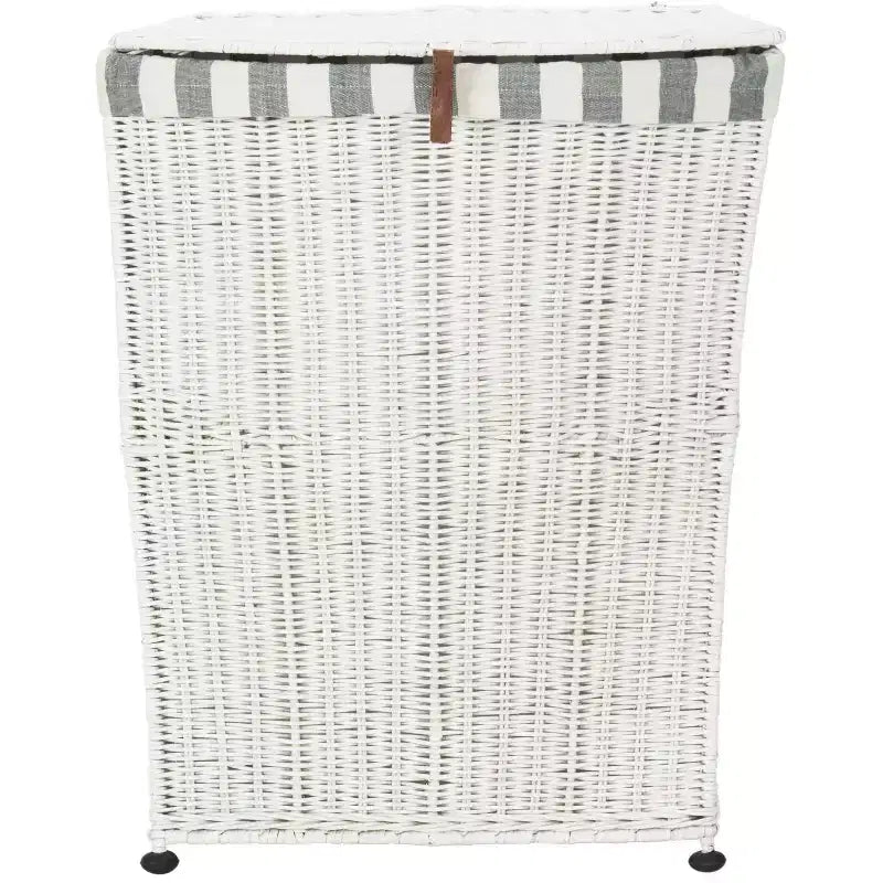 Trotter Laundry Basket - HAC6002 - White - Safavieh