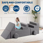 Canapé de jeu modulaire 22 pièces pour enfants, canapé sectionnel convertible en mousse, ensemble de jeu de meubles imaginatifs, pour garçons et filles