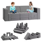 Canapé de jeu modulaire 22 pièces pour enfants, canapé sectionnel convertible en mousse, ensemble de jeu de meubles imaginatifs, pour garçons et filles
