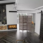 Royal Hampton 3 Panel Folding Mango Wood with Inticate Cut out Geometric Design Room Divider Screen