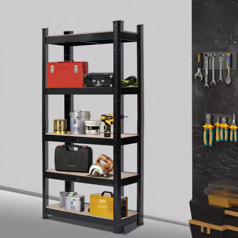 Étagère métallique à 5 niveaux, réglable, pour garage ou buanderie