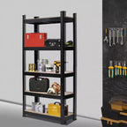 Étagère métallique à 5 niveaux, réglable, pour garage ou buanderie