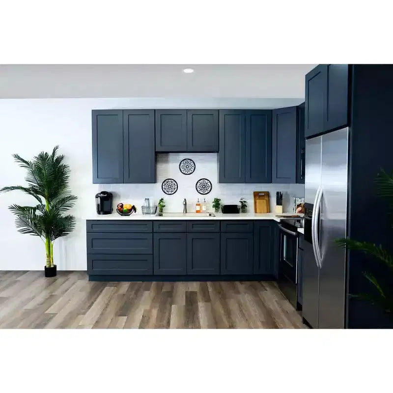 Meuble bas de cuisine CASAINC de 18 po L x 24 po P x 34,5 po H avec 3 tiroirs à fermeture amortie, armoires en contreplaqué prêtes à assembler