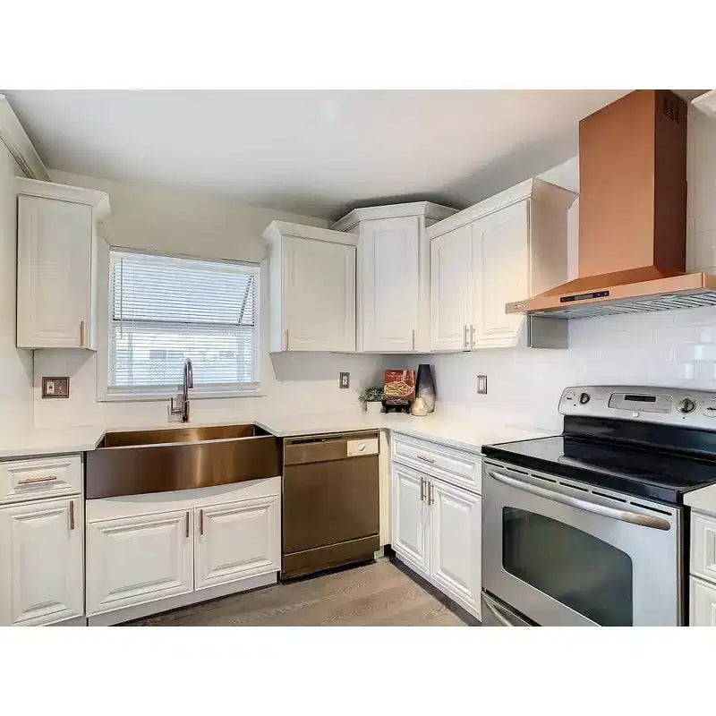 Meuble bas de cuisine CASAINC de 18 po L x 24 po P x 34,5 po H avec 3 tiroirs à fermeture amortie, armoires en contreplaqué prêtes à assembler